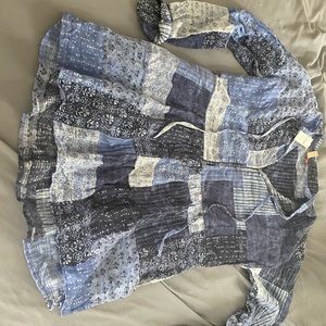 Anthropologie blue motif tunic!
